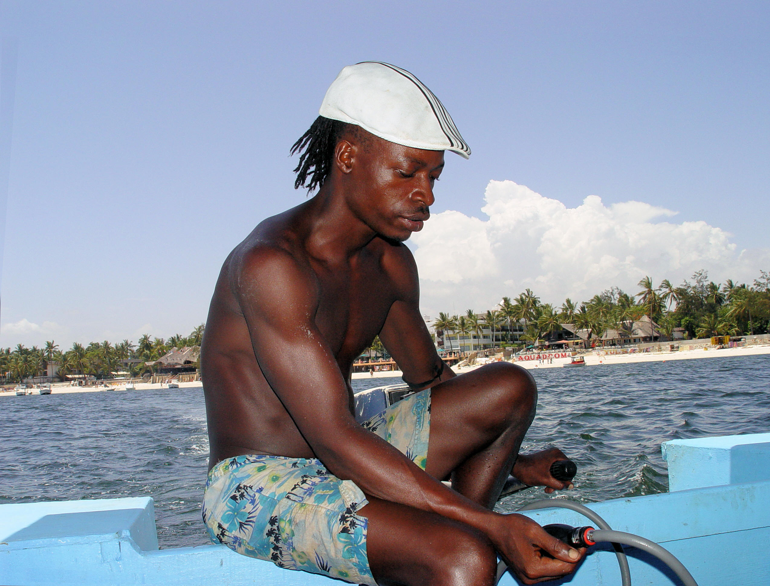 Snorkeling Boat Operator on Kenya's Indian Ocean Coast