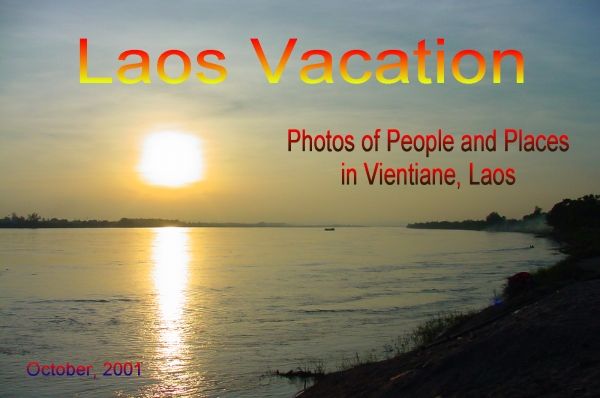 Sunset on the Mekong River, Vientiane, Laos 