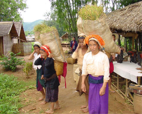 Shan state tribal villagers.- Click For Full-Size Photo