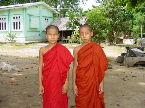 Young monks at Shan village- Click For Full-Size Photo
