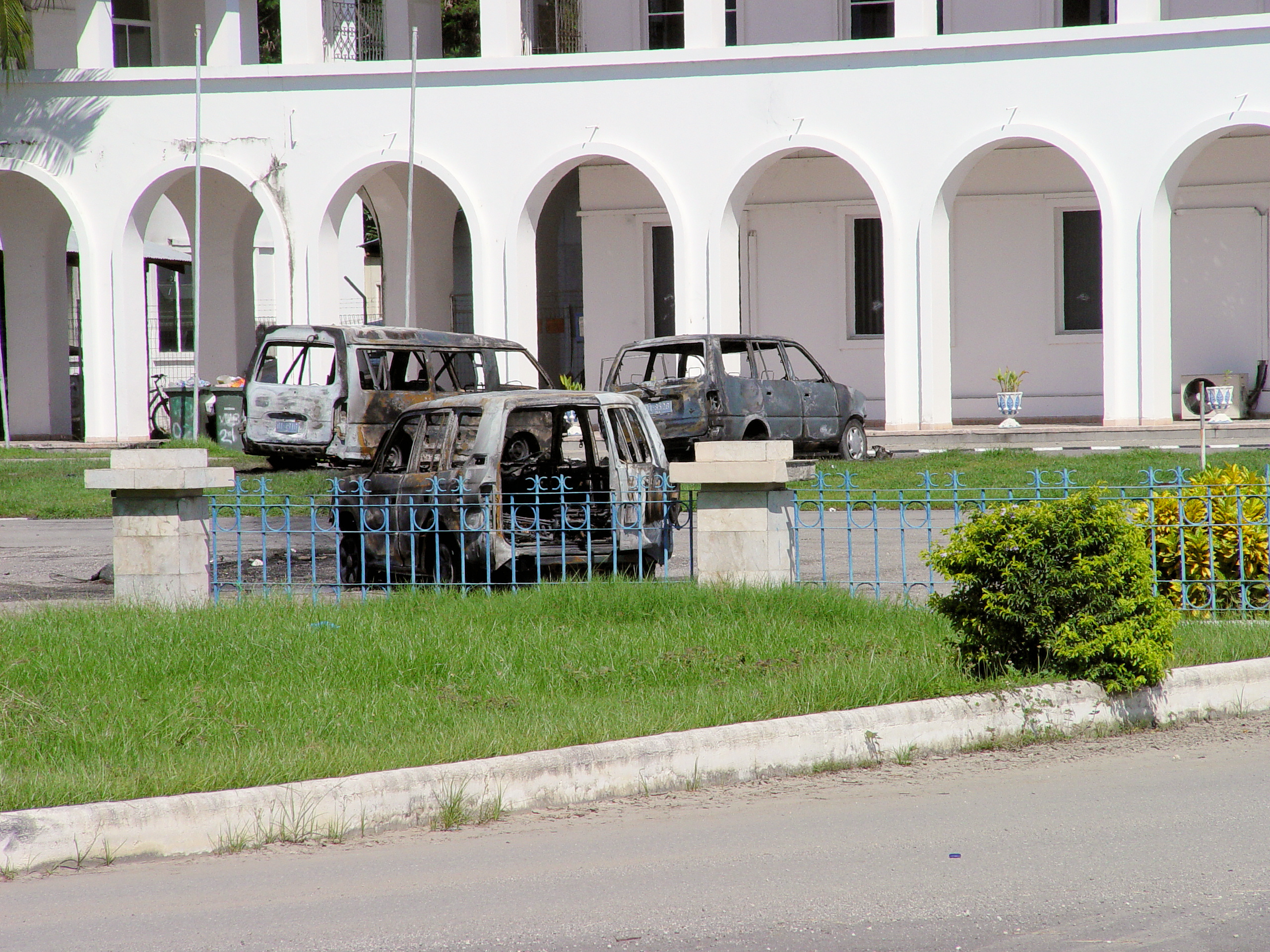 The Places of East Timor - Riot aftermath at Governor's Palace on April 28