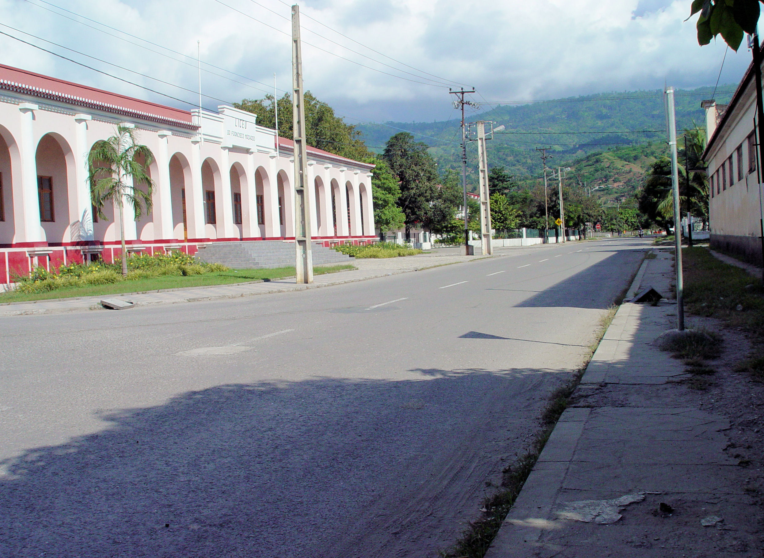 The Places of Eat Timor -Deserted streets of Downtown Dili during civil strife on April 28