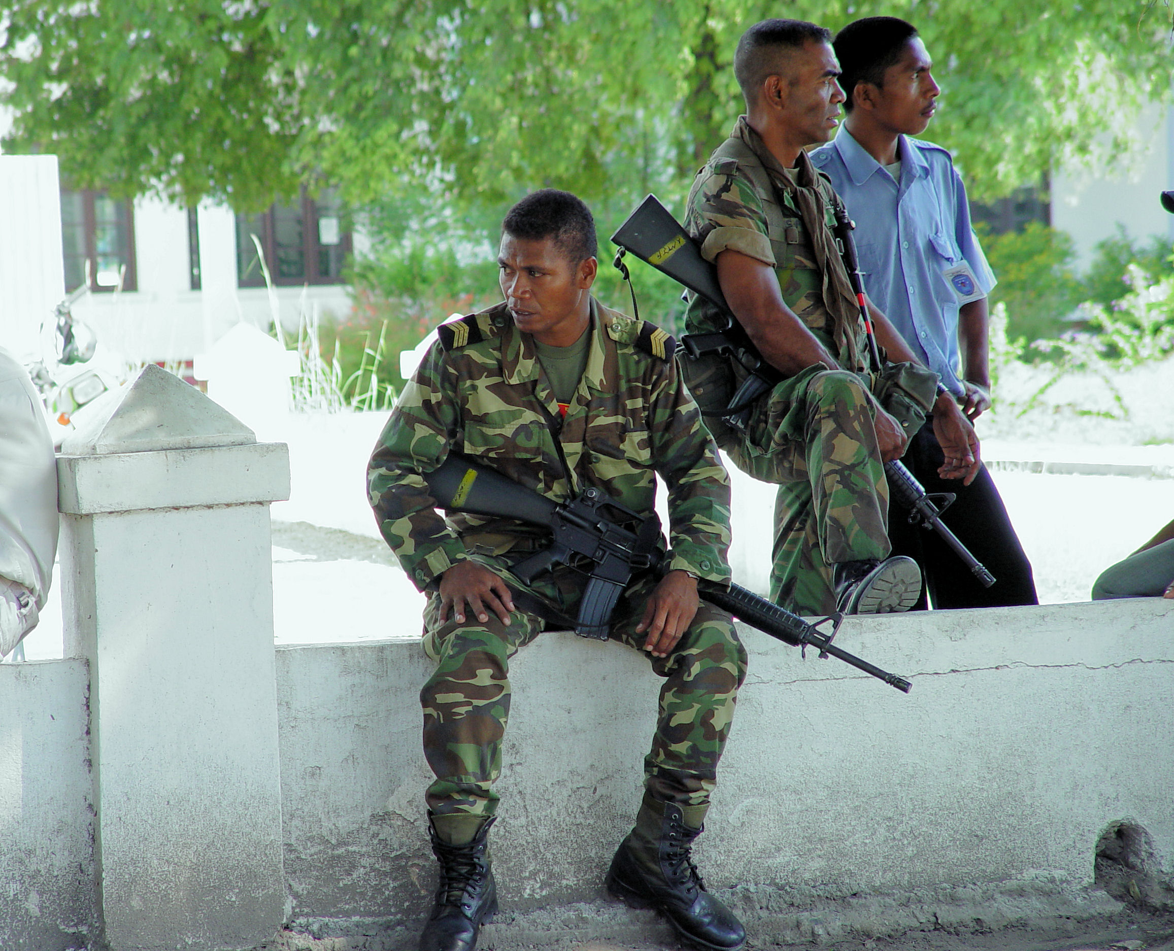 CLICK HERE - Soldiers guard unknown house